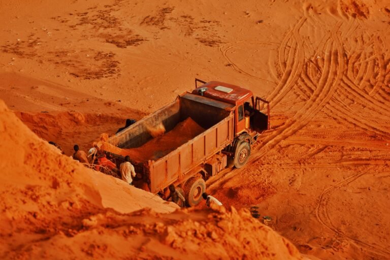free-photo-of-aerial-view-of-red-soil-extraction-scene