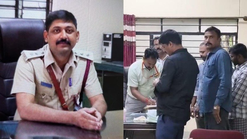 NOC ನೀಡಲು ‍1 ಲಕ್ಷ ರೂ. ಲಂಚ ಬೇಡಿಕೆ-  ಅಗ್ನಿಶಾಮಕ ಅಧಿಕಾರಿ ಲೋಕಾಯುಕ್ತ ಬಲೆಗೆ